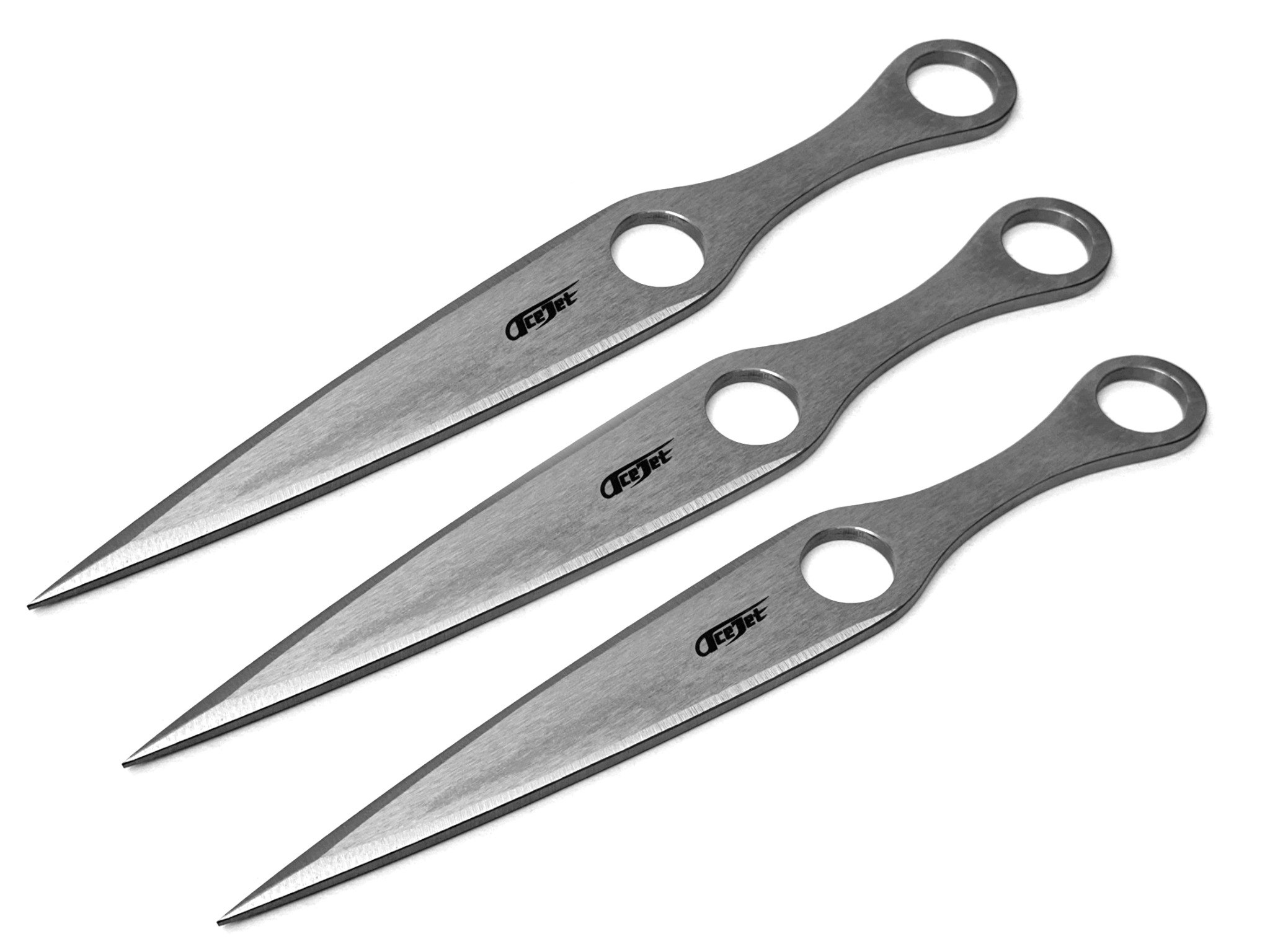 ACEJET KUNAI DOUBLE SPINNER 13" - Spinner Throwing knife - set of 3